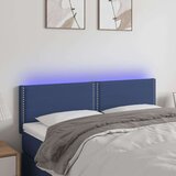  Posteljno vzglavje modro 144x5x78/88 cm blago, (20736014) | Shoptok.si