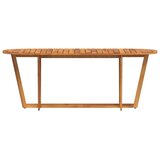  Vrtni stol - Blagovaonski stol ovalni 200x90x75 cm masivno drvo akacije - 200 x 90 x 75 cm 1 Ovalno | shoptok.hr