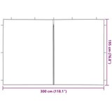  Stranska stena zabavnega šotora 2 pcs Rdeča 300 x 195 cm, (5000218787) | Shoptok.si
