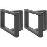  Noge za klub stolić T-oblika 2 kom antracit 50x25x(30-31) cm čelik | Eponuda.ba