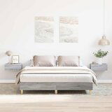 Maison Chic Posteljni okvir - Dvoposteljna postelja - Zakonska postelja brez vzmetnice 150x200 cm inženirski les-J10915, (21764489) | Shoptok.si
