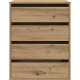  Kutna komoda s ladicama boja artisian hrast 60x41x76 cm drveni | shoptok.hr