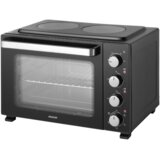 Sencor električna mini pećnica SEO 3580BK, 35 l, s dvije ploče za kuhanje | shoptok.hr