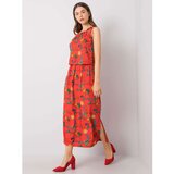 Fashion Hunters RUE PARIS Red dress with a pattern | shoptok.hr
