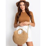 Fashion Hunters Beige woven bag | shoptok.hr