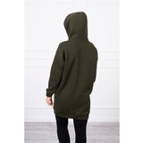 Kesi Hooded sweatshirt with patches khaki Cene