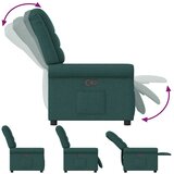  Naslonjač od tkanine tamnozeleni | shoptok.hr