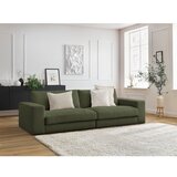 Bobochic Paris Zelena sedežna garnitura iz rebrastega žameta 274 cm Leonard – | Shoptok.si