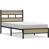 vidaXL Okvir kreveta bez madraca boja hrasta sonome 90 x 200 cm drveni | shoptok.hr