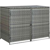  Spremište za dvije kante za smeće od poliratana 148x77x111 cm | shoptok.hr