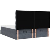  Okvir kreveta s madracima tamnosivi 200x200cm baršunasti | shoptok.hr