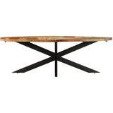  Blagovaonski stol 240 x 100 x 75 cm masivno obnovljeno drvo | shoptok.hr