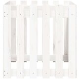  Sadilica s izgledom ograde bijela 60x60x60 cm od borovine | shoptok.hr