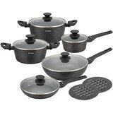 Shumee KB-7657 Set Posuđa 12 Dijelova – Aluminij, Mramorni Neprianjajući Premaz, Indukcija | Eponuda.ba
