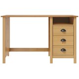  Radni stol Hill s 3 ladice 120 x 50 x 74 cm od masivne borovine | Eponuda.com