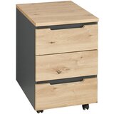 Voleo PREDALNIK NA KOLESCIH barve grafita, hrast artisan | Shoptok.si
