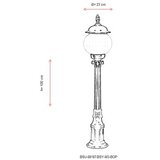 Opviq Vanjska lampa BSU-68187-BSY-M3-BOP, 100 cm, Podna, IP65, E27, 60W, Crna | Eponuda.ba