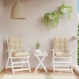  The Living Store Blazina za stol 2 kosa bež oxford tkanina - Blazina Za Stol Z Nizkim Naslonjalom, (21487439) | Shoptok.si