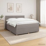  Boxspring krevet s madracem Sivosmeđa 140 x 190 cm Tkanina Smeđesiva 190 x 144 x 100.5 cm | Shoptok.si