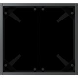 vidaXL Ležaljke 3 pcs Crna 40 x 40 x 40.5 cm Poli ratan | shoptok.hr