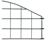  Set lučnih vrtnih ograda 77,3 x 26 cm zeleni | shoptok.hr