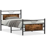  Posteljni okvir brez vzmetnice hrast 100x190 cm inženirski les, (21829613) | Shoptok.si