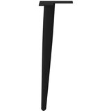 vidaXL Noge stolića za kavu stožastog oblika 4 kom crne 30-31 cm čelik | shoptok.hr