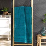 Douceur d intérieur Modra bombažna brisača iz frotirja 70x130 cm Tendresse – | Shoptok.si