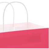  Papirnate vrećice 250 kom s ručkama ružičaste 32x22x24 cm | shoptok.hr