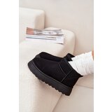 Boto Women's Snow Boots On Platform Insulated With Fur Black Vesirae | Shoptok.si