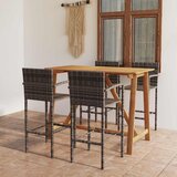  5-dijelni vrtni barski set sivi | shoptok.hr