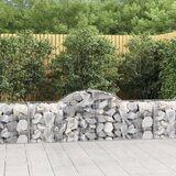  Obokana gabionska košara 4 kosi 200x50x60/80cm pocinkano železo Cene