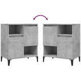  Komoda siva boja betona 60x35x70 cm od konstruiranog drva | Shoptok.si
