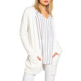 Vila Telovniki & Jope VIRIL OPEN L/S KNIT - NOOS 14044041 Bela Cene