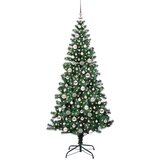 vidaXL Umjetna preddekorirana božićna jelka med 300 LED Zelena 210 cm | Shoptok.si