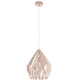 Eglo visilica Carlton-P, 1 x E27, pastelna marelica, 31 cm, 49024 | shoptok.hr
