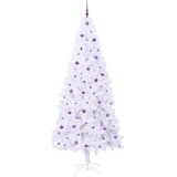  Umjetno božićno drvce s stalakom Bijelo 240 cm PVC i čelik | shoptok.hr