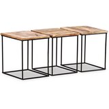  Stolić za kavu od masivnog drva manga 56 x 48 x 40 cm | Eponuda.com