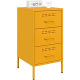  Noćni ormarići 2 kom boja senfa 36x39x68cm hladno valjani čelik | shoptok.hr
