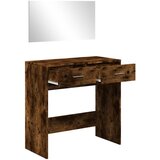  Toaletni stolić s ogledalom boja dimljenog hrasta 80x39x80 cm | shoptok.hr