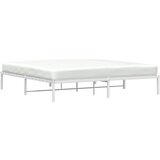 Metalni okvir za krevet bijeli 200x200 cm | shoptok.hr