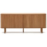 Kave Home Komoda v jesenovem dekorju z drsnimi vrati v naravni barvi 180x75,5x40 cm Mailen – | Shoptok.si