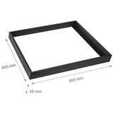  crni metalni okvir za ugradnju led panela 600x600 mm | Eponuda.com