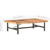  Stolić za kavu 142 x 90 x 42 cm od masivnog bagremovog drva | shoptok.hr