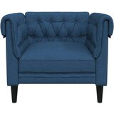  Fotelja Chesterfield plava od tkanine | shoptok.hr