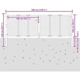  Vrtna vrata antracit boje 300x100 cm čelik | shoptok.hr