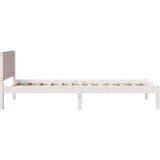  Krevetna konstrukcija Bijelo 90 x 190 cm Čvrsto borovo drvo | shoptok.hr