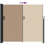  Bočna tenda na uvlačenje smeđesiva 180 x 500 cm | shoptok.hr