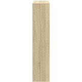  Pregrada/regal za knjige 4 razina hrast 131,5x29x131,5cm drveni | shoptok.hr