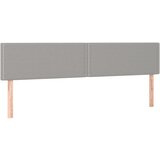 Maison Chic Posteljno vzglavje - Vzglavna omarica 2 kosa svetlo sivo 100x5x78/88 cm blago, (22076964) Cene